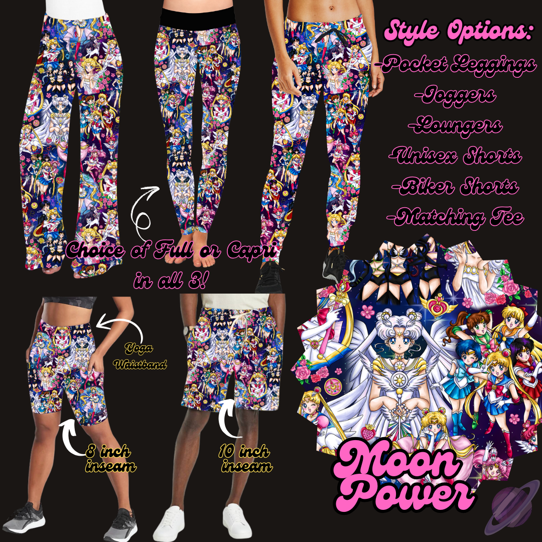 MOON POWER- LEGGING/JOGGER/LOUNGER/SHORTS - BATCH 102 PREORDER CLOSING 3/9