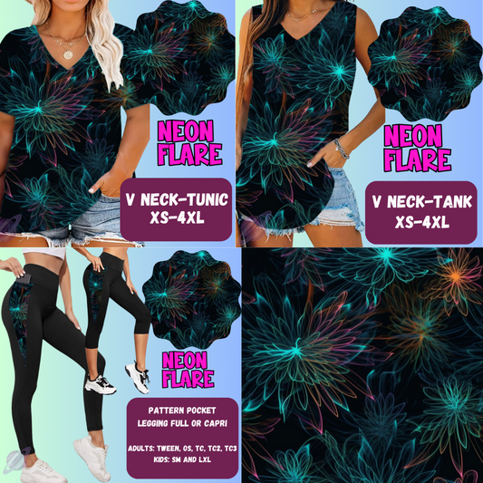 NEON FLARE-PPO 13- TOPS AND BOTTOMS-PREORDER CLOSING 6/15