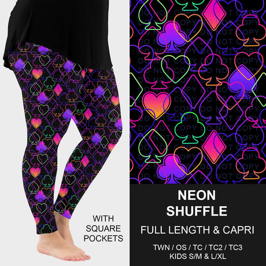 B298 - Preorder Neon Shuffle Leggings w/ Pockets (Closes 7/05. ETA: early Sept.)
