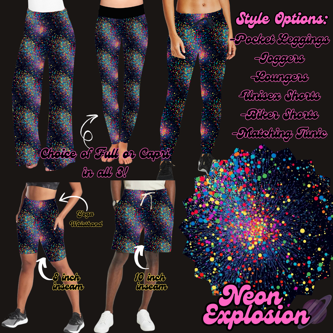 NEON EXPLOSION - LEGGING/JOGGER/LOUNGER/SHORTS - PRETTY RUN PREORDER CLOSING 3/21