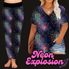 NEON EXPLOSION - V-NECK TUNIC - PRETTY RUN PREORDER CLOSING 3/21