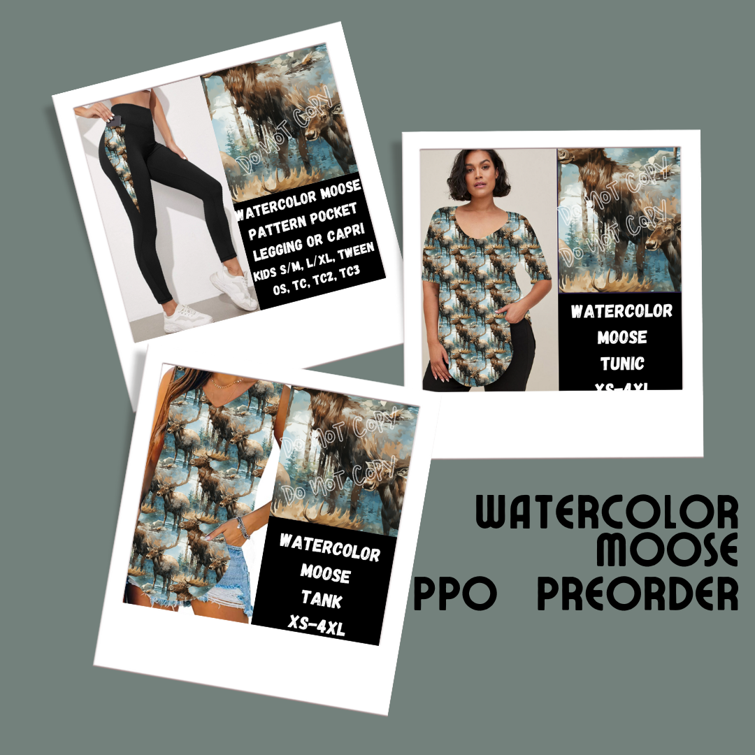 WATERCOLOR MOOSE-SPRING PPO PREORDER CLOSING 1/23