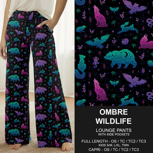B291 - Preorder Ombre Wildlife Lounge Pants (Closes 5/17. ETA: late July)