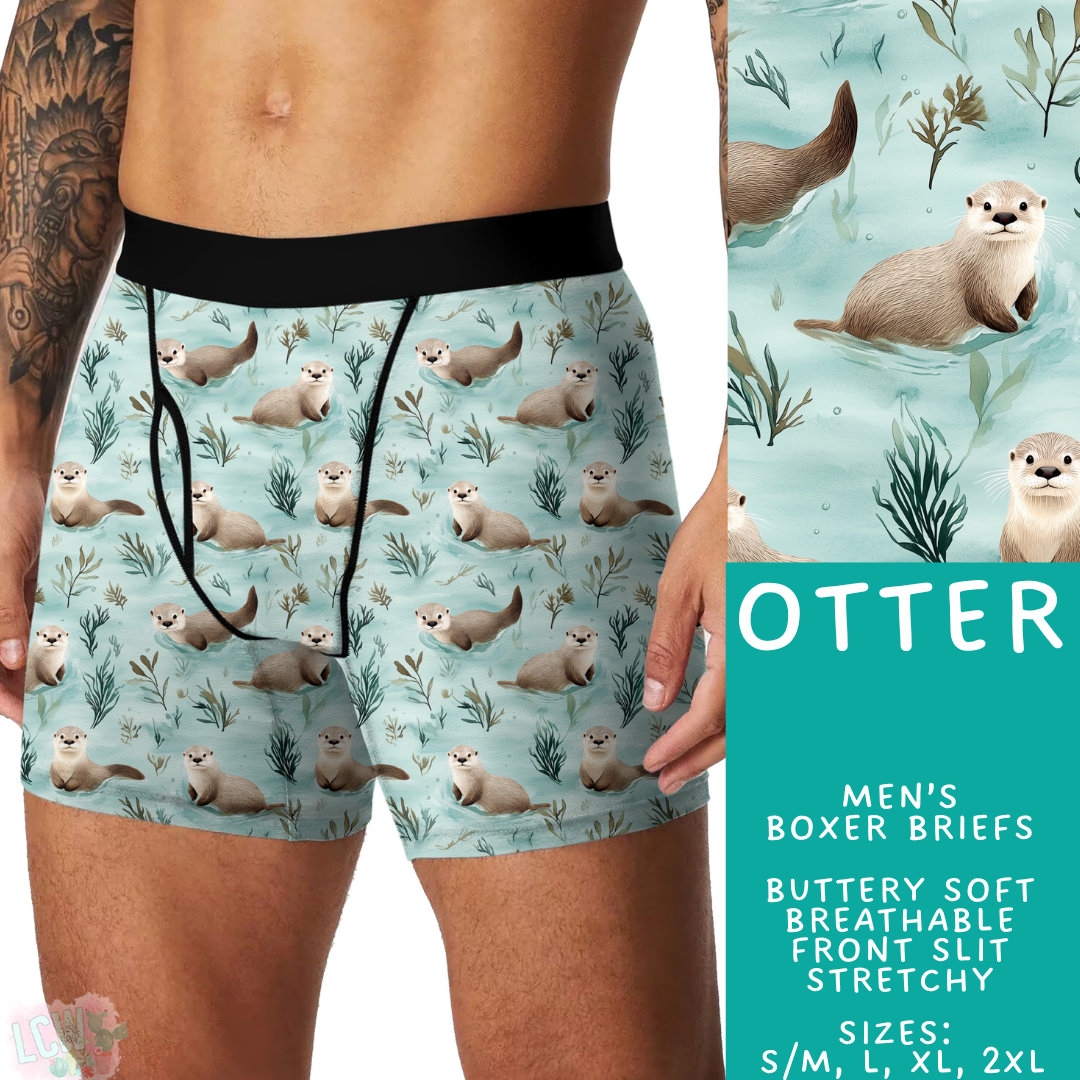 Ready to Ship Otter Men's Boxer Briefs - S/M & Large