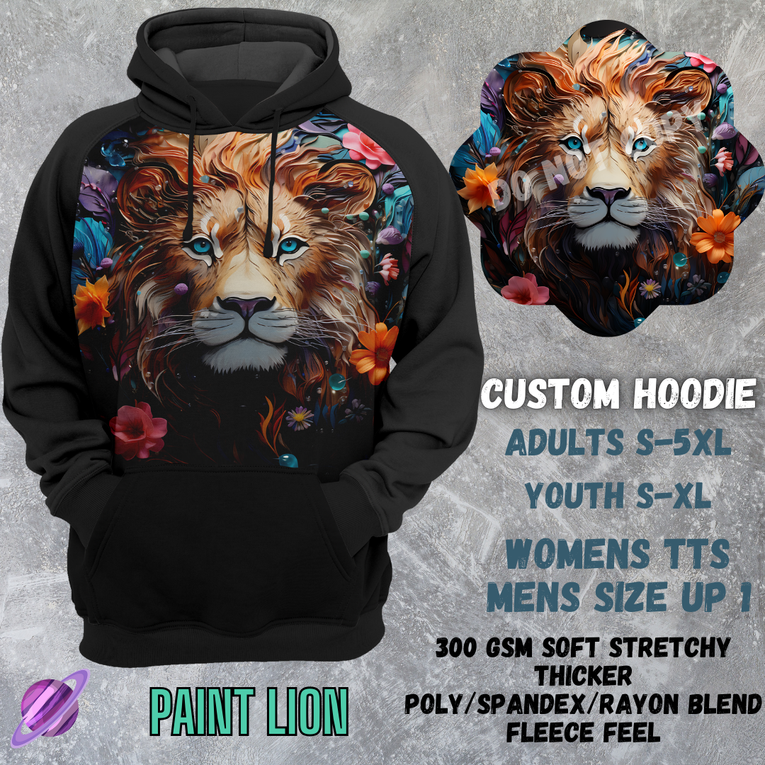 PAINT LION - CUSTOM HOODIE RUN PREORDER CLOSING 3/6