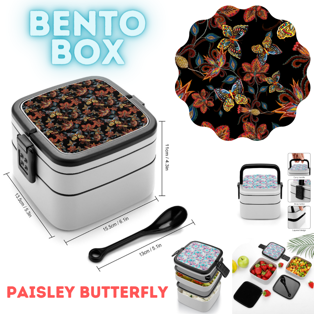 PAISLEY BUTTERFLY-BENTO LUNCH BOX-PREORDER CLOSING 11/20 ETA JAN