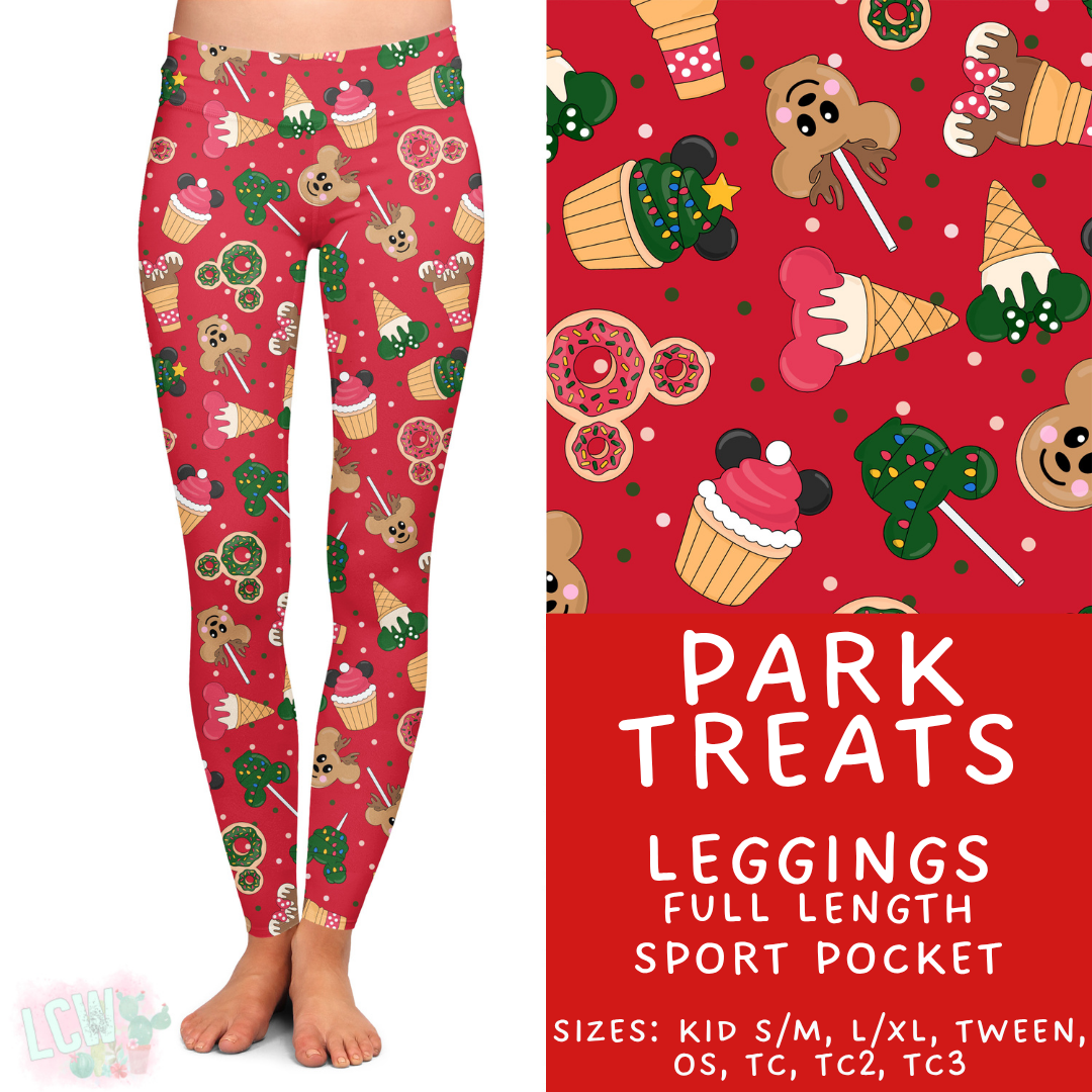 Ready to Ship - Park Treats Full Length Leggings - TC Sport Pocket