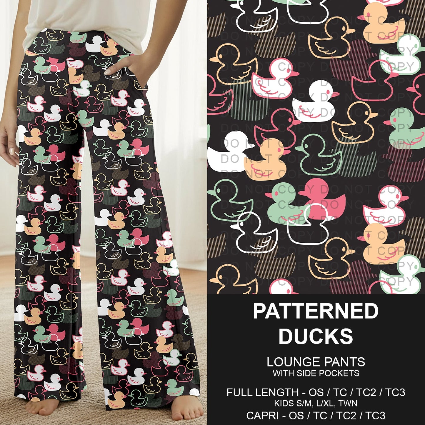 B293 - Preorder Patterned Ducks Lounge Pants (Closes 5/31. ETA: early Aug.)