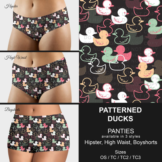 B306 - Preorder Patterned Ducks Panties (Closes 8/07. ETA mid October)