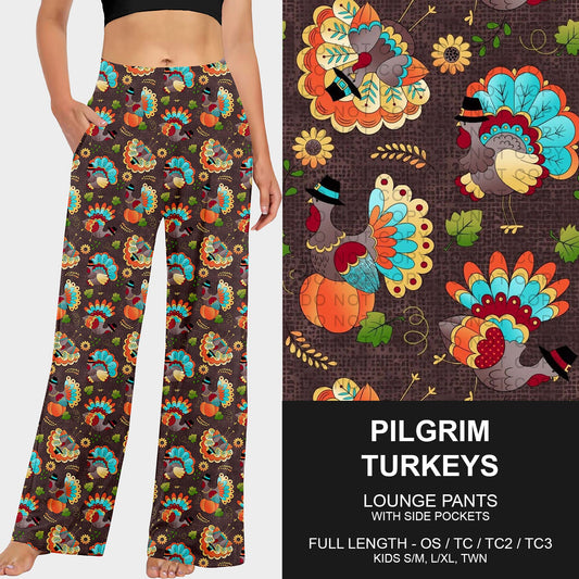 B250 - Preorder Pilgrim Turkeys Lounge Pants (Closes 9/07. ETA early Nov.)