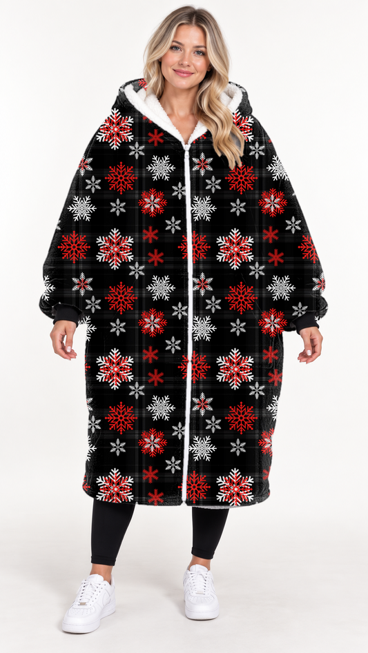 PLAID SNOWFLAKE-HOODIE BLANKET PREORDER-CLOSING 9/20