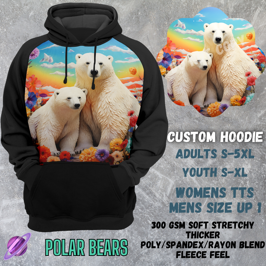 POLAR BEARS - CUSTOM HOODIE RUN PREORDER CLOSING 3/6