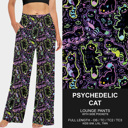 B252 - Preorder Psychedelic Cat Lounge Pants (Closes 9/21. ETA mid Nov.)