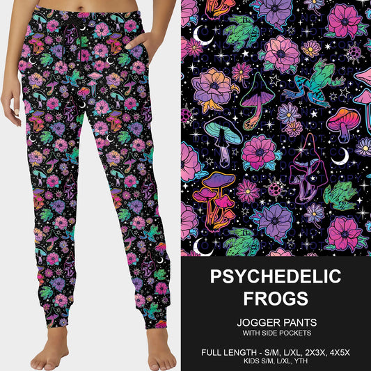 B252 - Preorder Psychedelic Frogs Joggers (Closes 9/21. ETA mid Nov.)