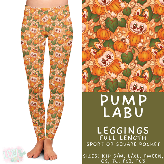 Ready to Ship - Pump Labu Full Length Leggings - Sport Pocket OS