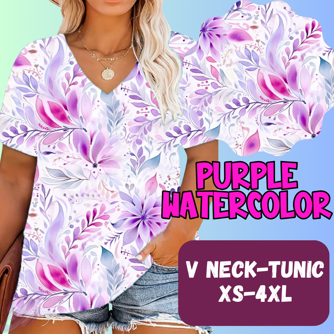 PURPLE WATERCOLOR-PPO 13- TOPS AND BOTTOMS-PREORDER CLOSING 6/15