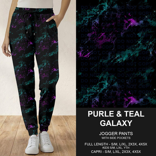 B291 - Preorder Purple and Teal Galaxy Joggers (Closes 5/17. ETA: late July)