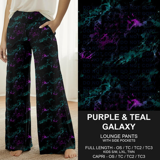 B291 - Preorder Purple and Teal Galaxy Lounge Pants (Closes 5/17. ETA: late July)