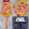 PAINT FLORAL - SWING SKIRTS RUN 6 - PREORDER CLOSING 3/13