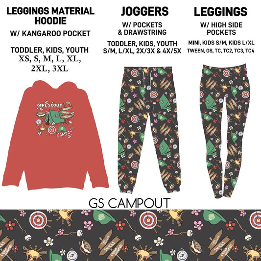 HDT1 - GS Campout Leggings Material Hoodie/Leggings/Full Joggers - Preorder Due 10/25 ETA: Late Dec