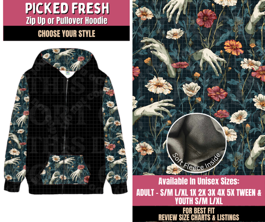 Preorder! Closes 10/1. ETA Dec. Picked Fresh Zip-Up or Pullover Hoodie