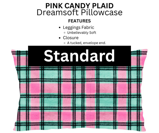 Pink Candy Plaid Dreamsoft Pillowcases