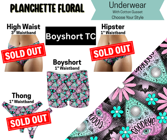 Planchette Floral Boyshort Underwear