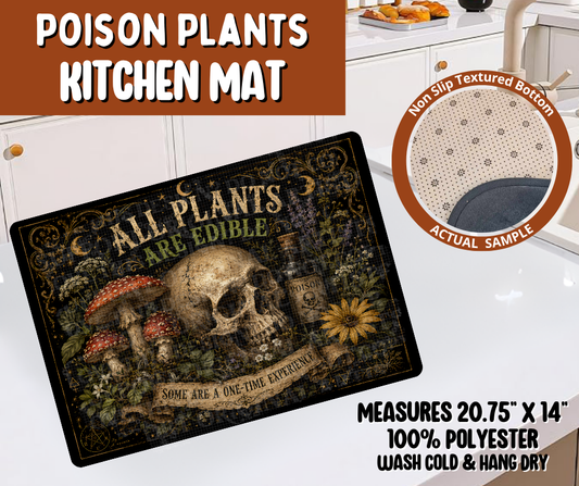 Preorder! Closes 10/19. ETA Jan. Poison Plants Kitchen Mat