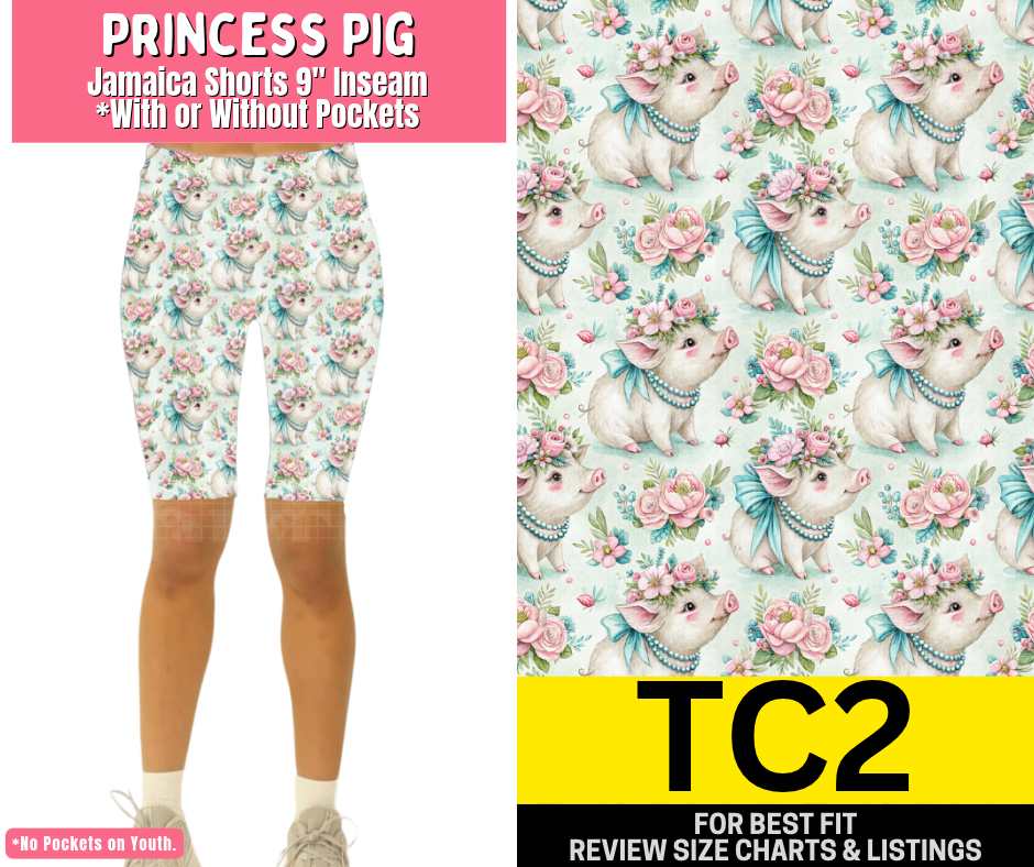 Princess Pig Jamaica Shorts w/ Pockets