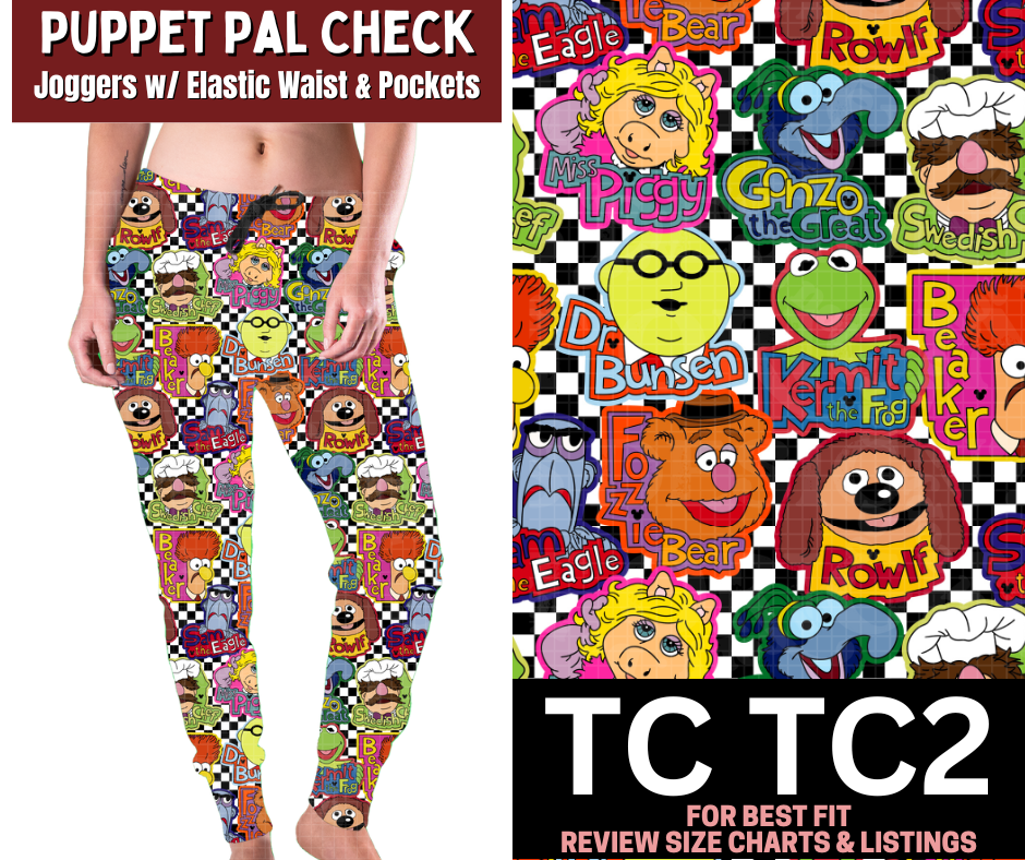 Puppet Pal Check Joggers