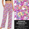 B129 - Preorder Rainbow Spring Kitty Lounge Pants (Closes 2/25. ETA: late April)