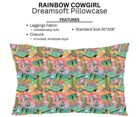 Rainbow Cowgirl Dreamsoft Pillowcase