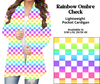 Preorder! Closes 3/26. ETA June. Rainbow Ombre Check Pocket Cardigan