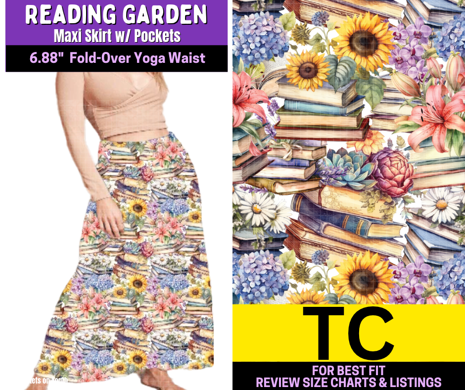 Reading Garden Maxi Skirt