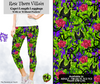 Preorder! Closes 3/28. ETA June. Rose Thorn Villain Capri Length Leggings w/wo Pockets