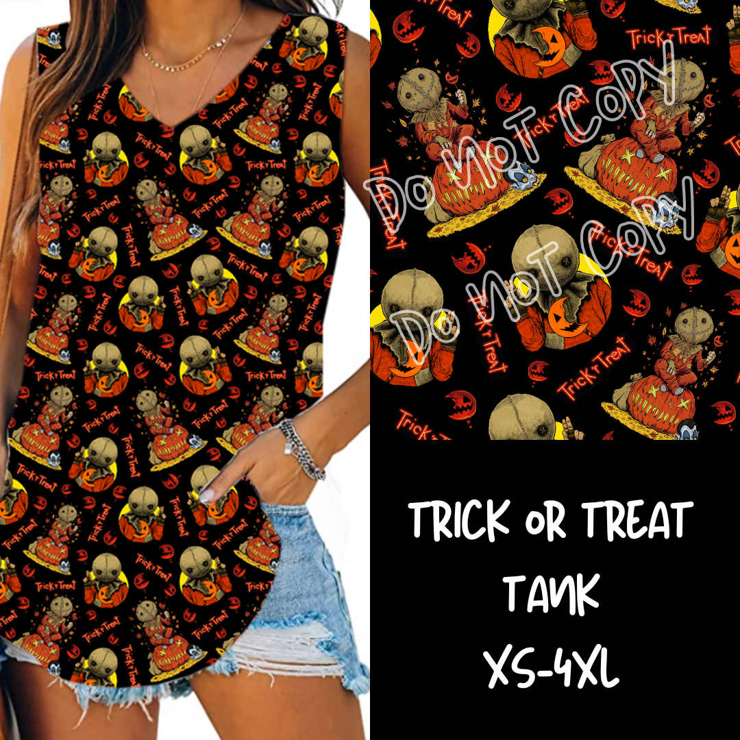 PPO 4 RUN-TRICK OR TREAT--V-NECK TANK PREORDER CLOSING 6/9 ETA AUGUST