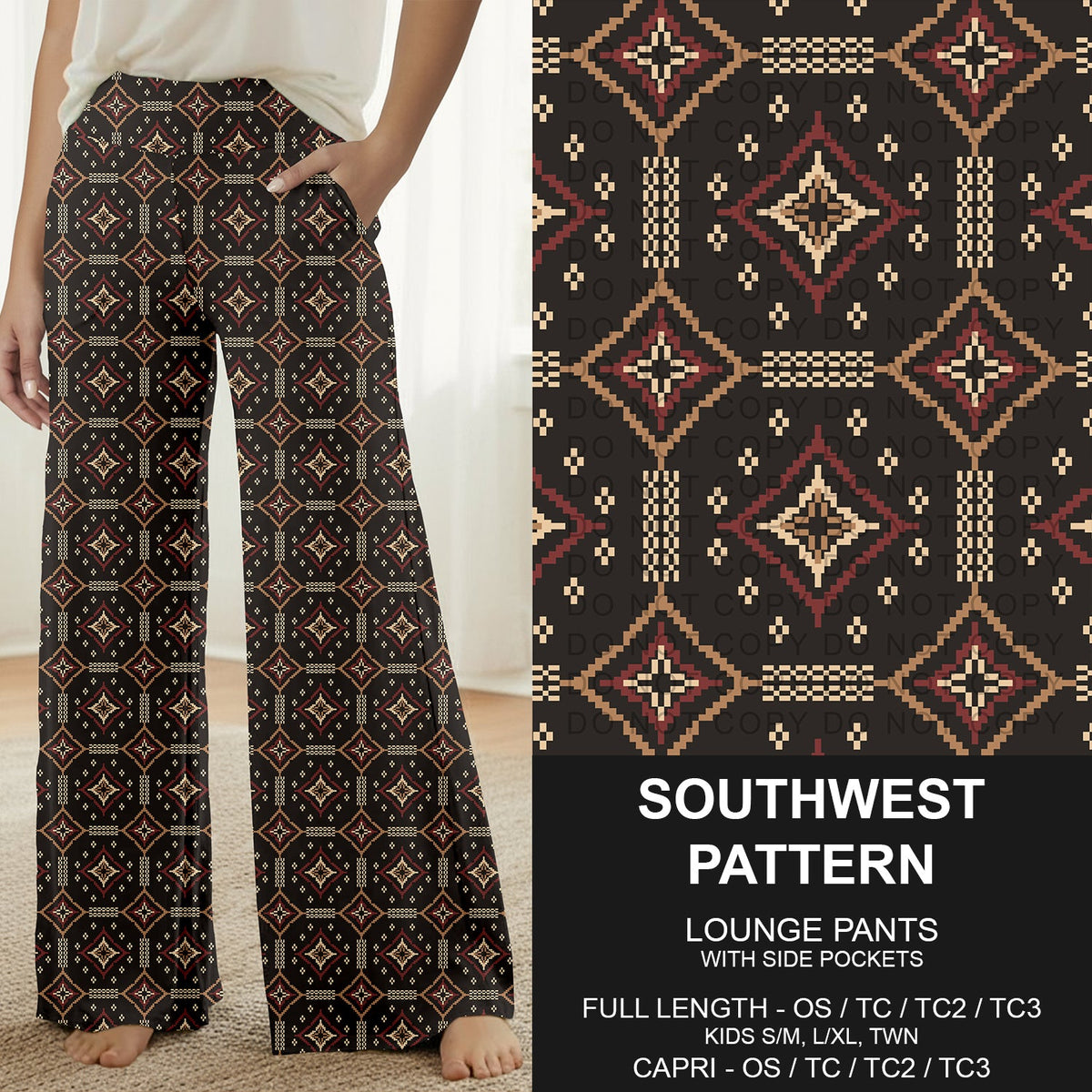B316 - Preorder Southwest Pattern Lounge Pants (Closes 10/11. ETA: mid Dec.)