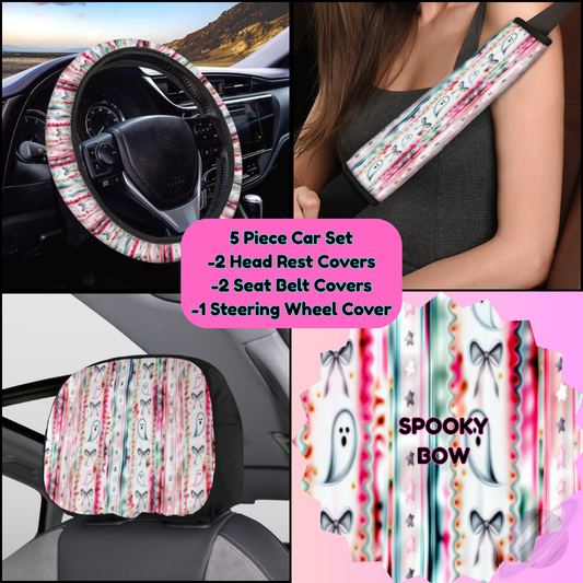 5 PIECE CAR SET-SPOOKY BOW-PREORDER CLOSING 9/5