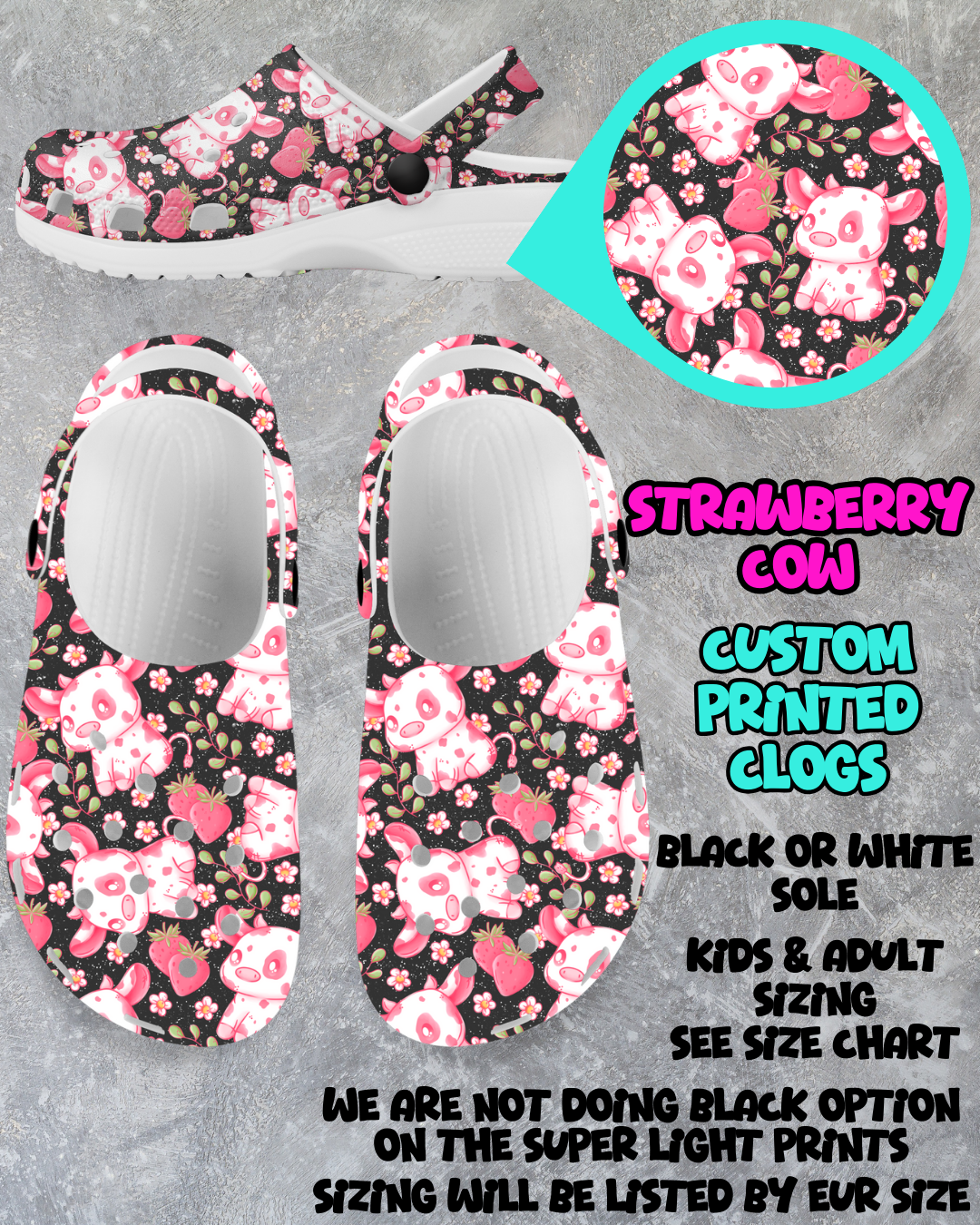 STRAWBERRY COW - CLOG RUN 6 - PREORDER CLOSING 3/4