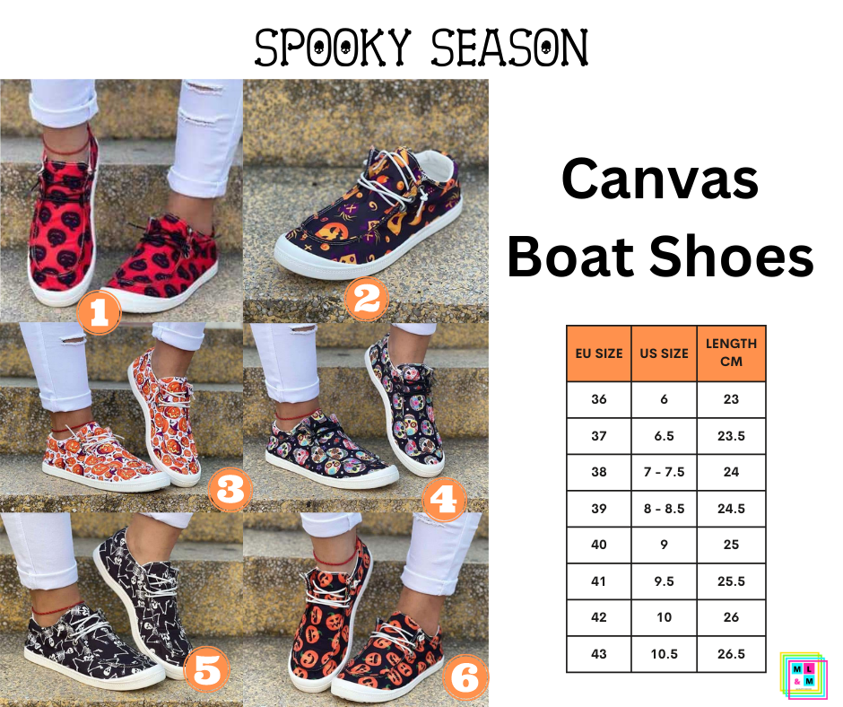 Preorder! Closes 8/02. ETA Sept. Seasonal Canvas Boat Shoes