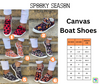 Load image into Gallery viewer, Preorder! Closes 8/02. ETA Sept. Seasonal Canvas Boat Shoes