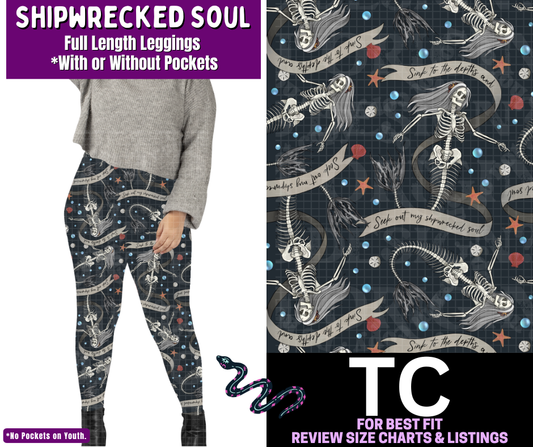 Shipwrecked Soul Full Length Leggings w/ Pockets