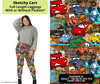 Preorder! Closes 3/24. ETA June. Sketchy Cars Full Length Leggings w/wo Pockets