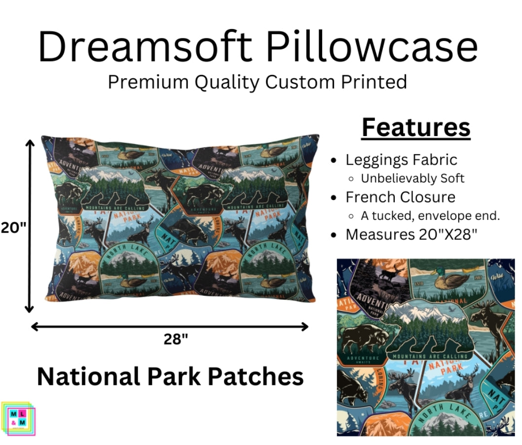 National Park Patches Dreamsoft Pillowcase