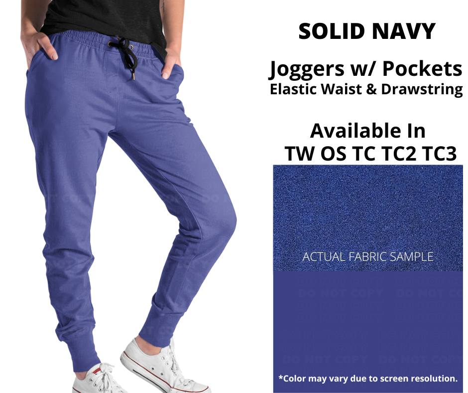 Solid Navy Joggers