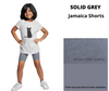 Solid Grey Youth Jamaica Shorts