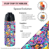 Preorder! Closes 3/20. ETA June. Space Evolution Flip Top Tumbler