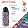 Preorder! Closes 3/20. ETA June. Space Horror Flip Top Tumbler