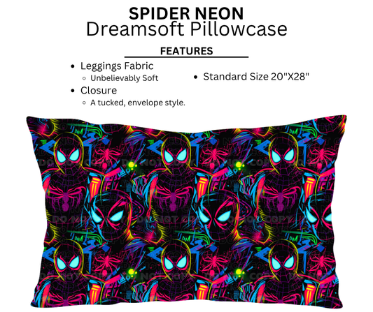 Spider Neon Dreamsoft Pillowcases