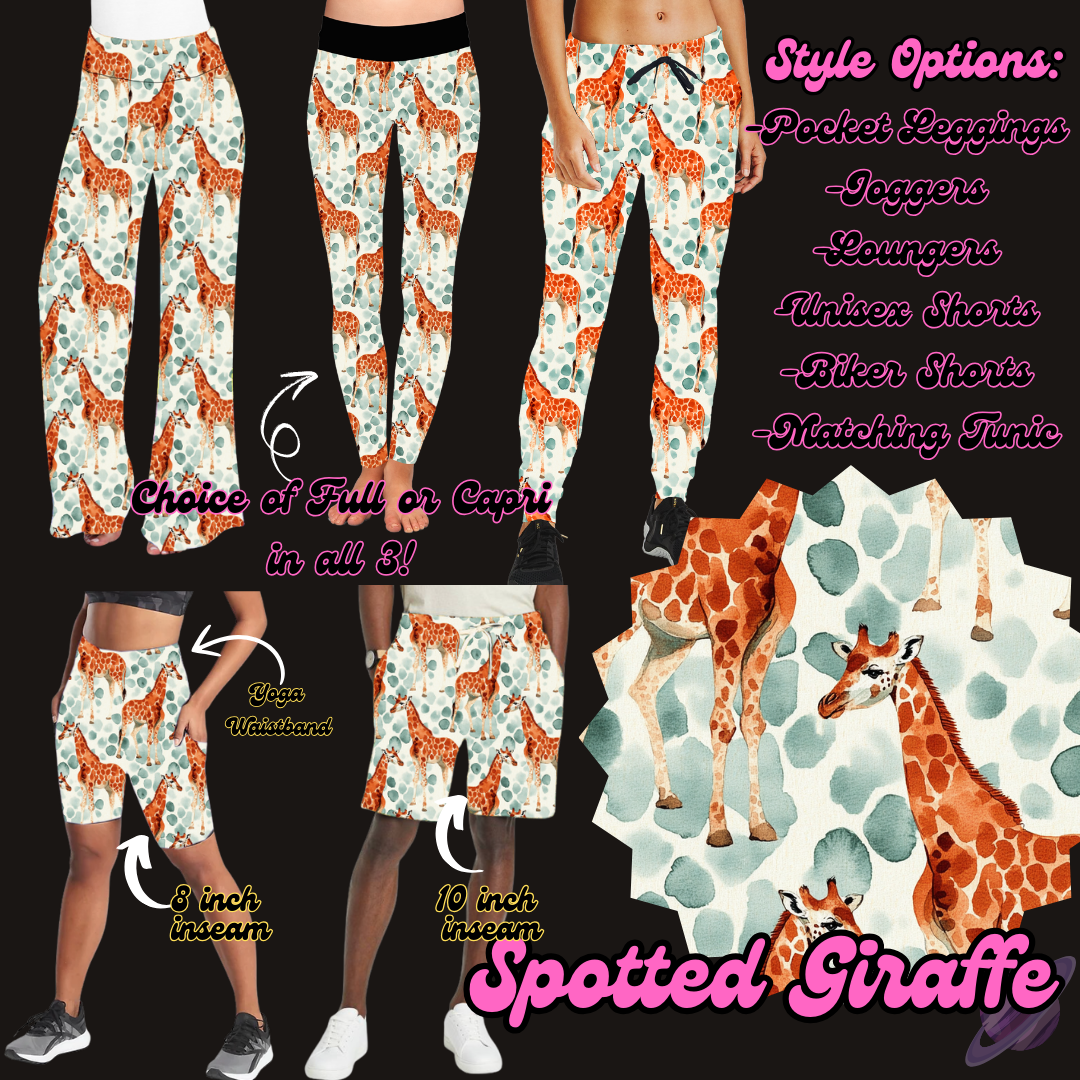 SPOTTED GIRAFFE-PRETTY RUN PREORDER CLOSING 1/30